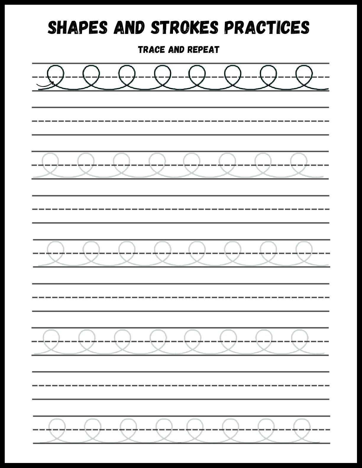 Handwriting Tracing 2