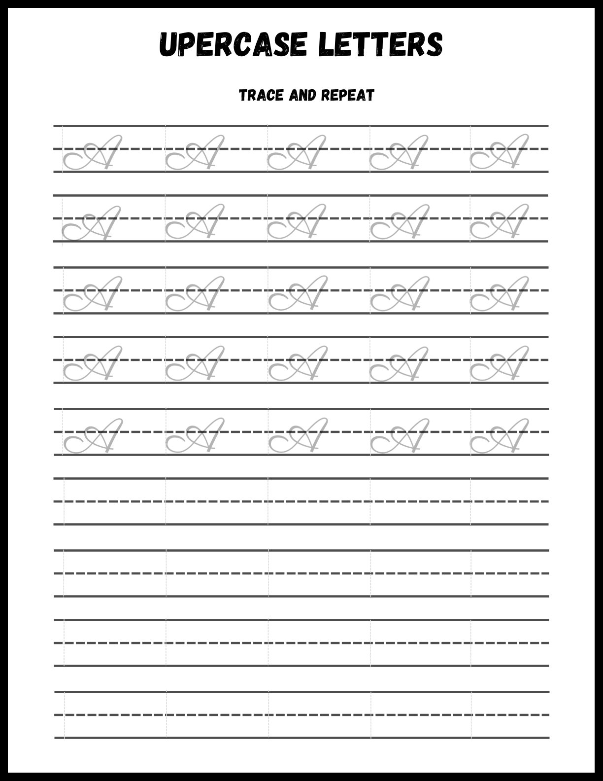 Handwriting Tracing 2