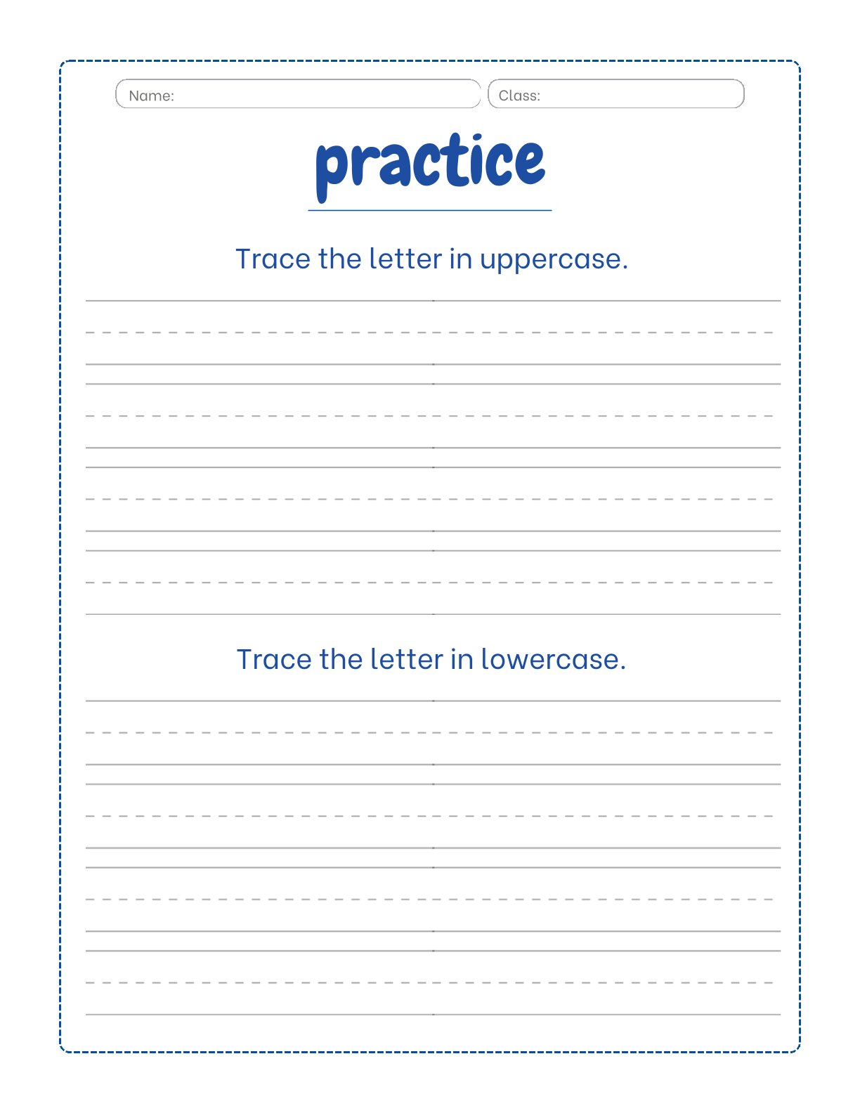 Mixed Tracing Workbook 1