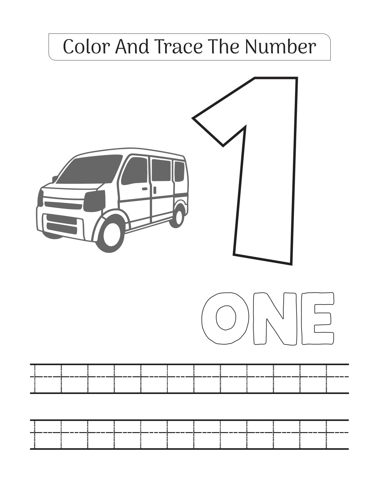 Number Tracing 1-10