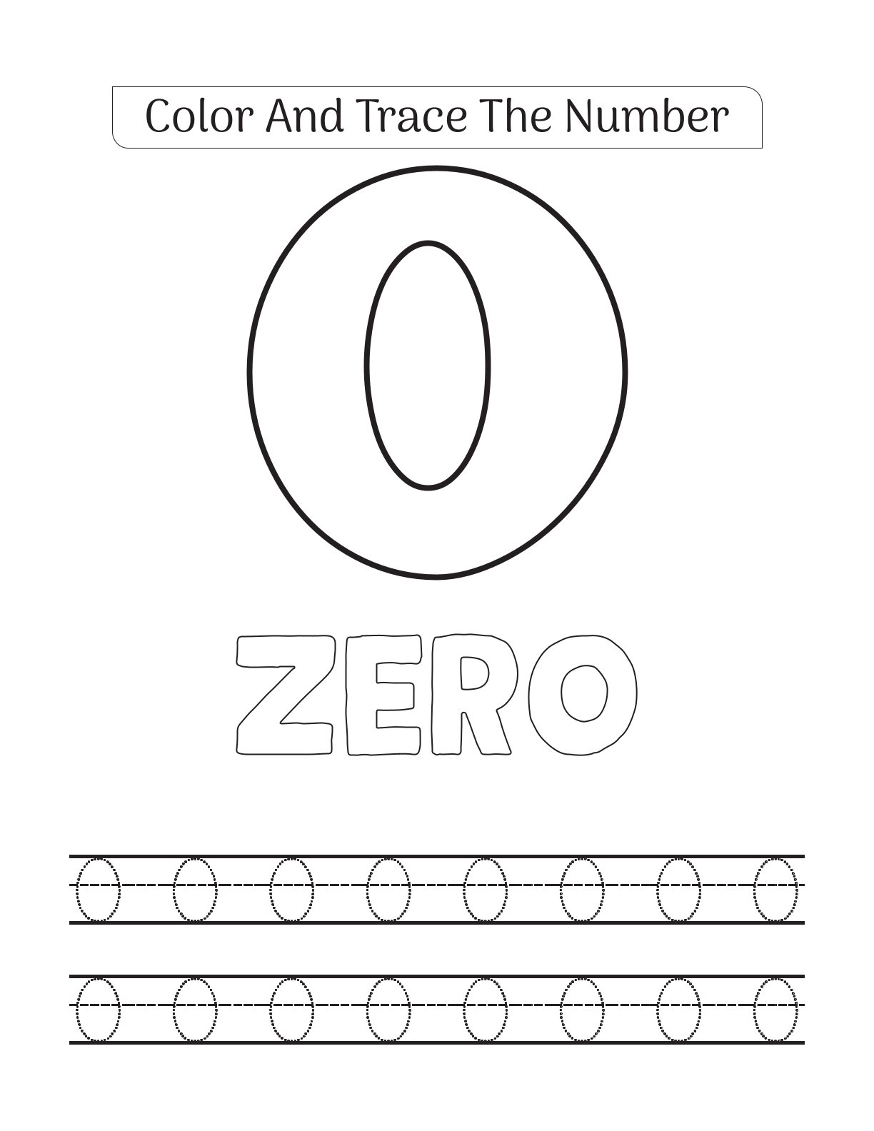 Number Tracing 1-10