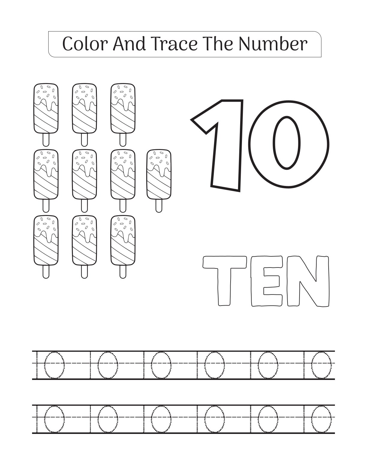 Number Tracing 1-10