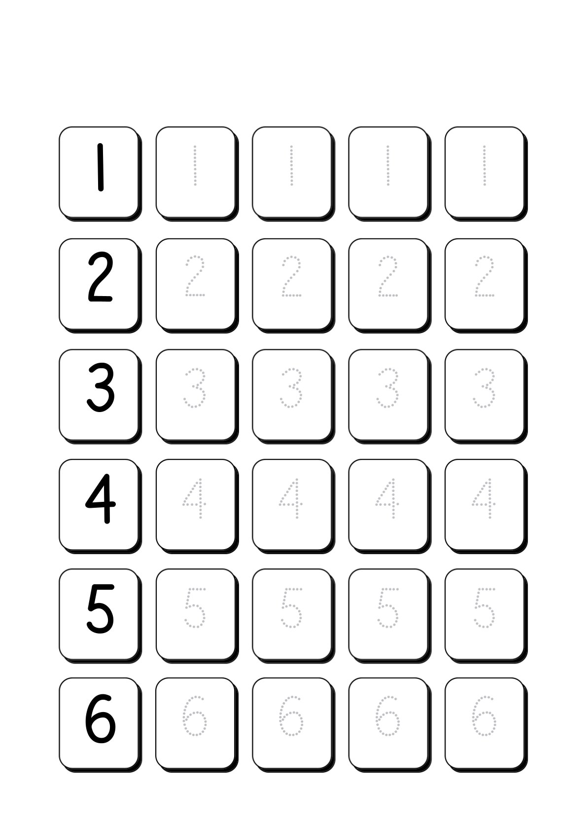 Number Tracing 1-100
