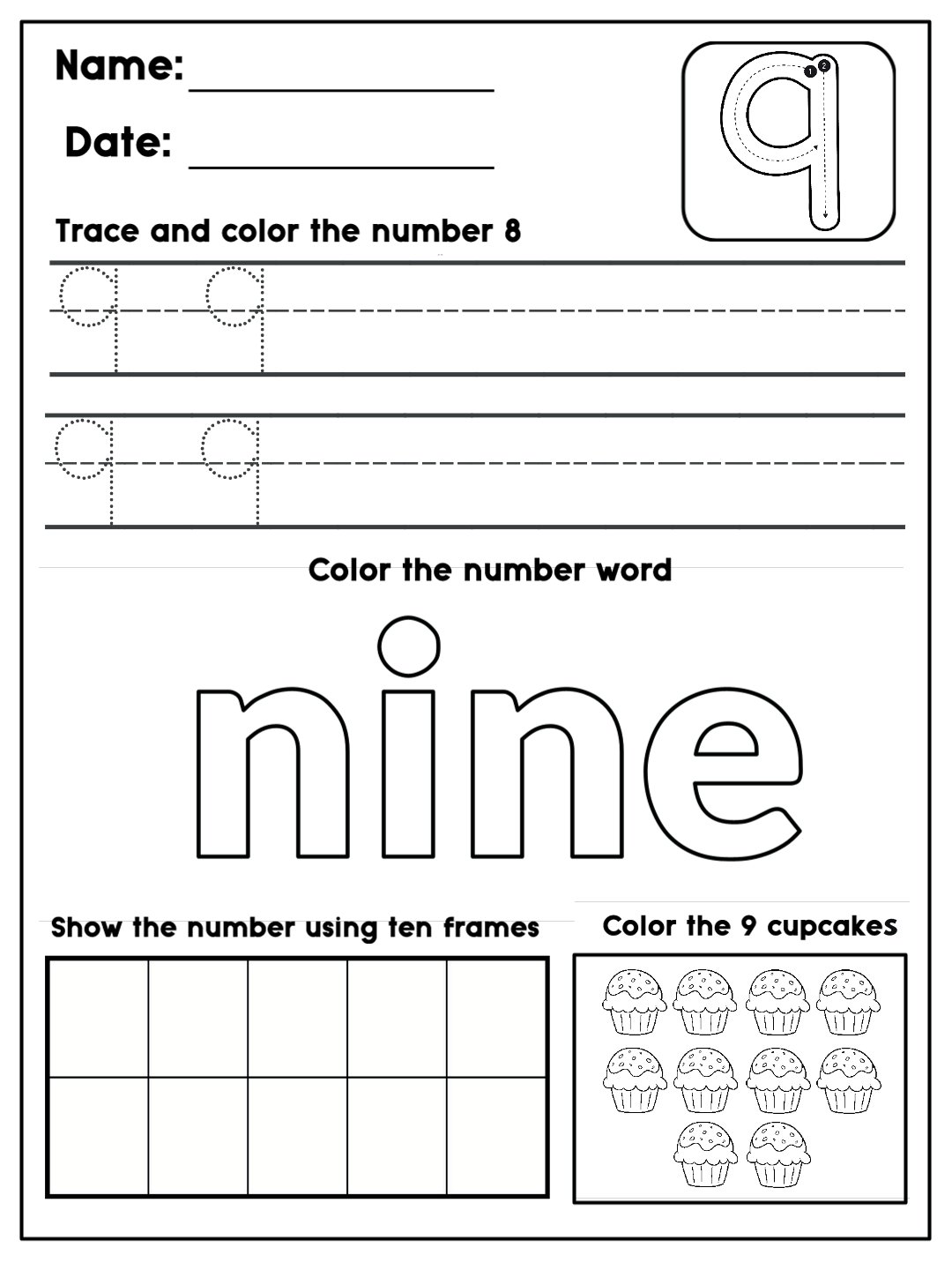 Number Worksheets 1-10 Part 2