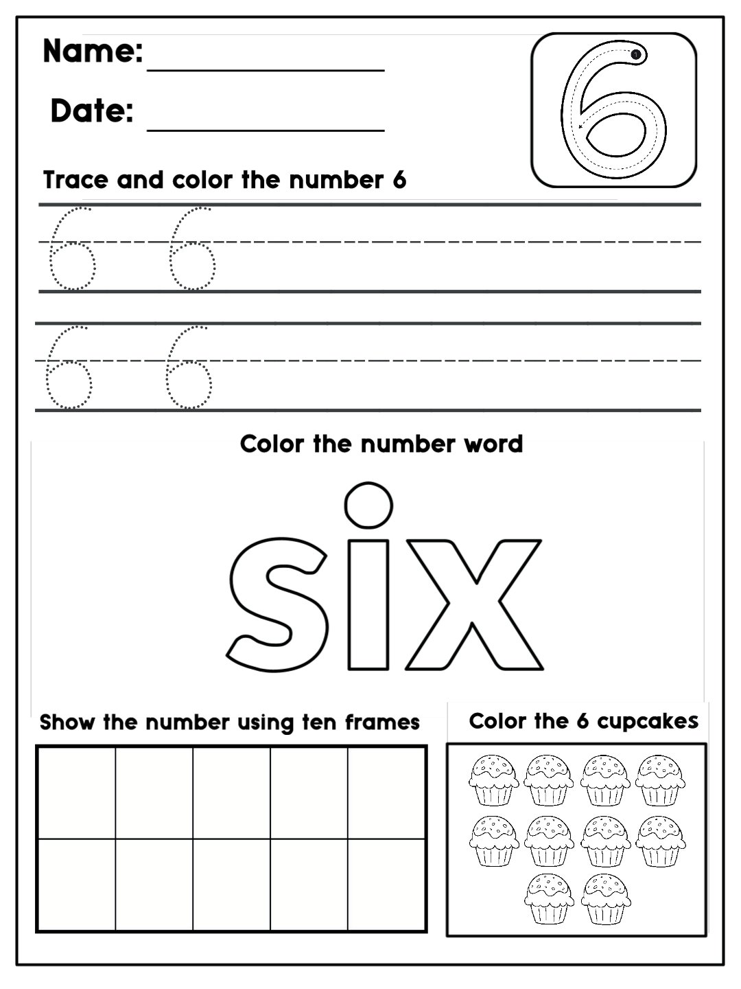 Number Worksheets 1-10 Part 2