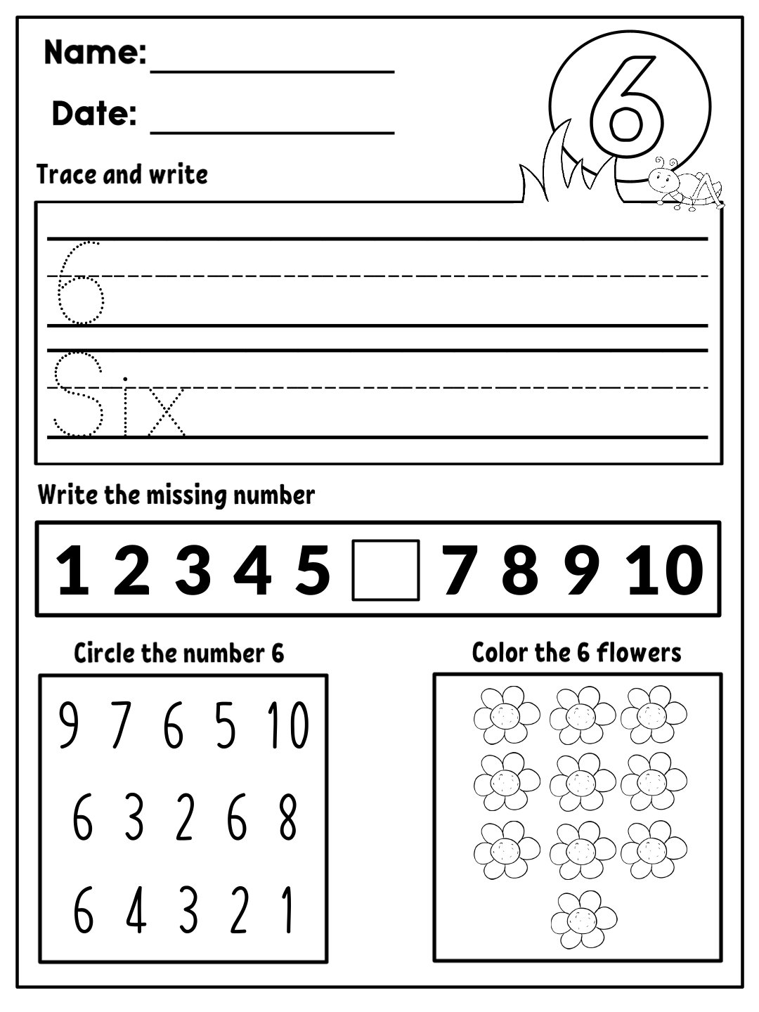 Number Worksheets 1-10 Part 3