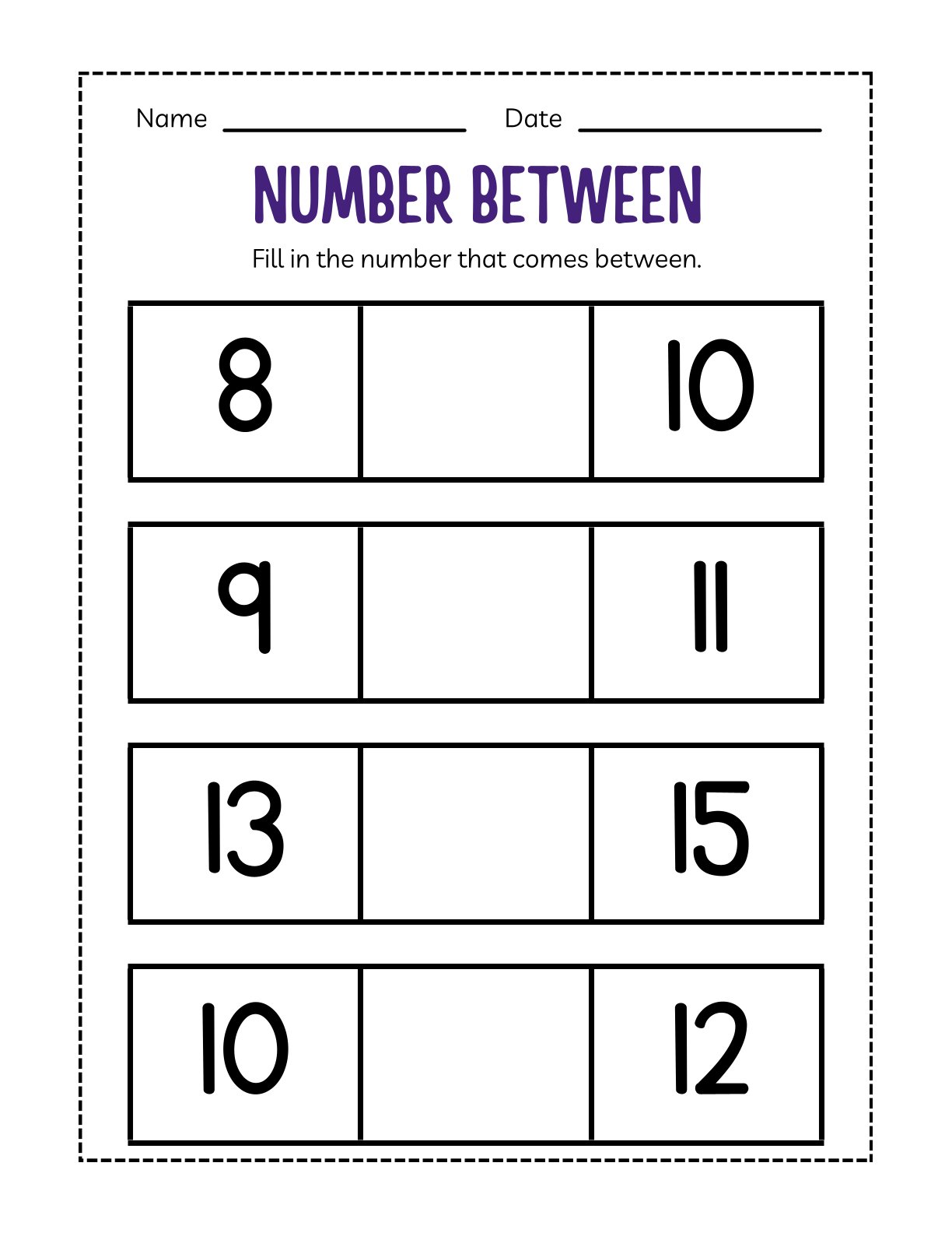 Numbers Workbook