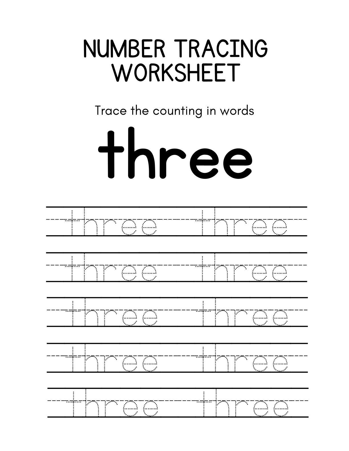 Number Tracing