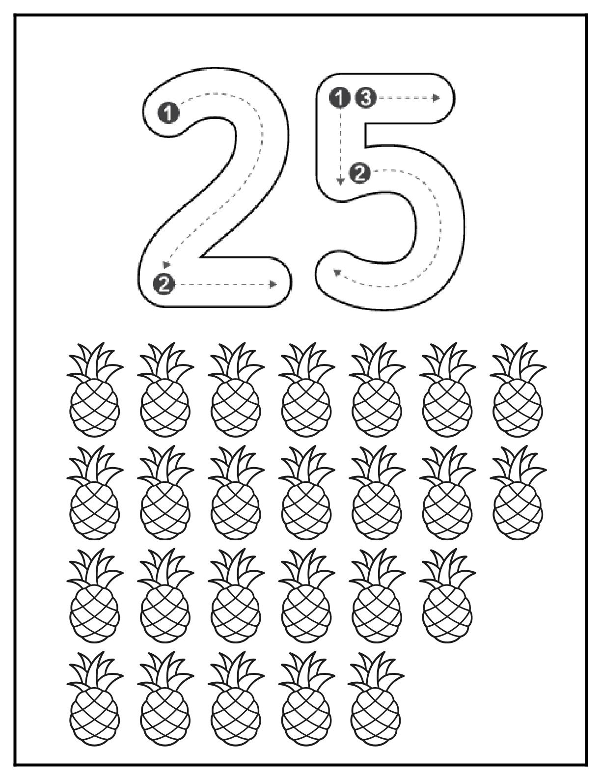 Tracing Numbers till 100