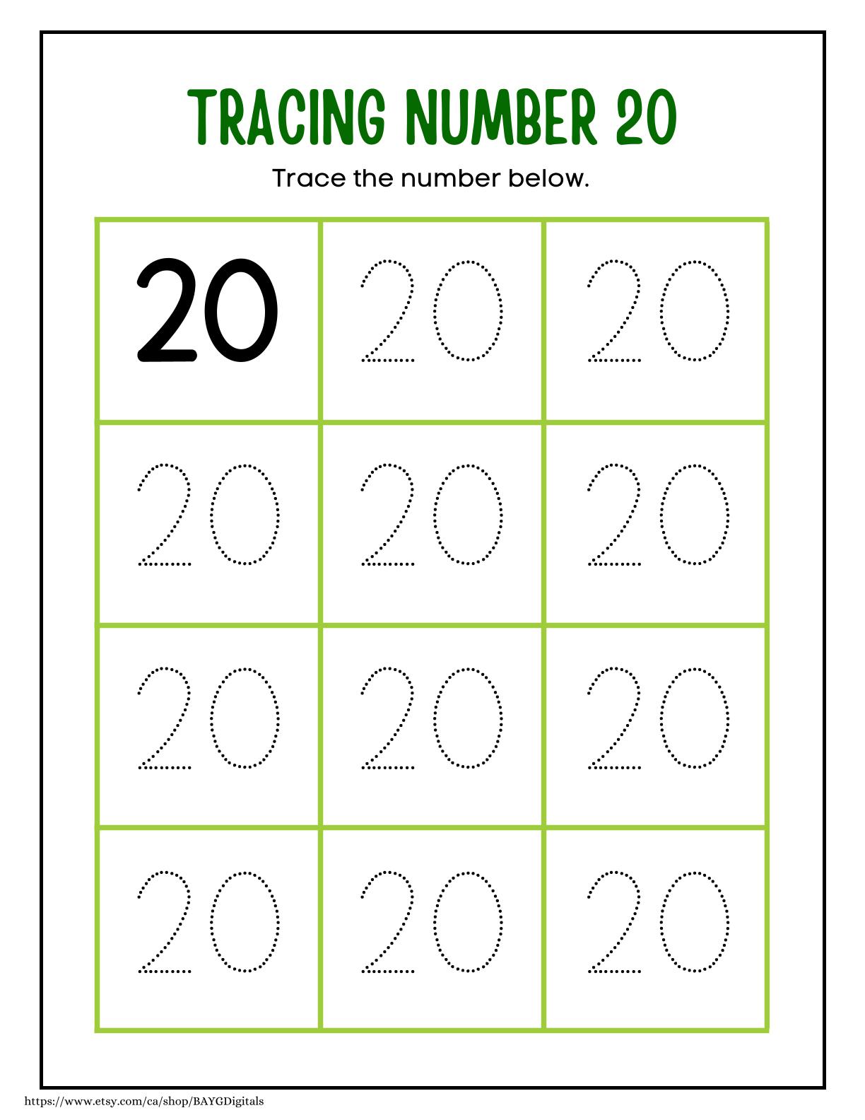 Tracing Numbers 