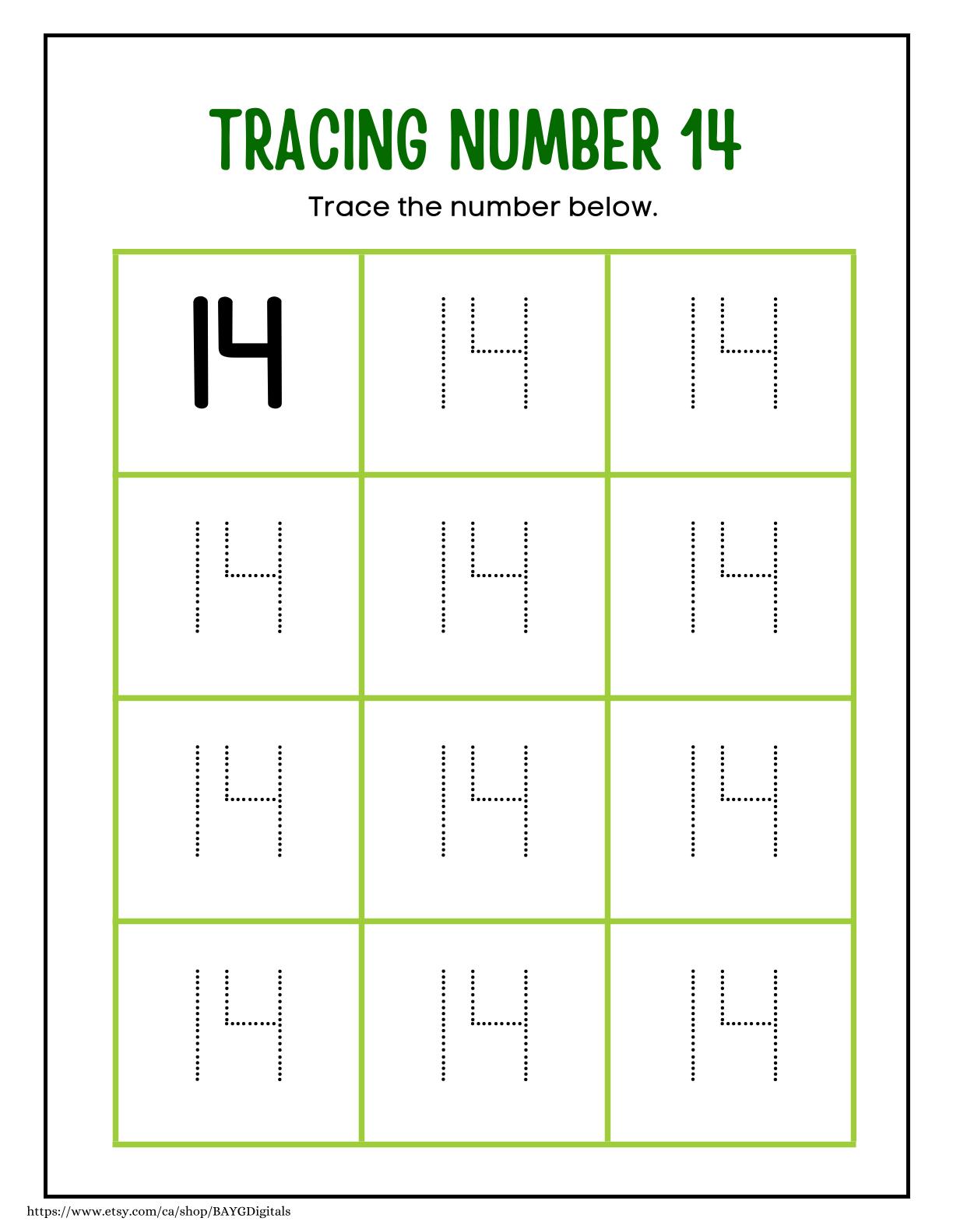 Tracing Numbers 