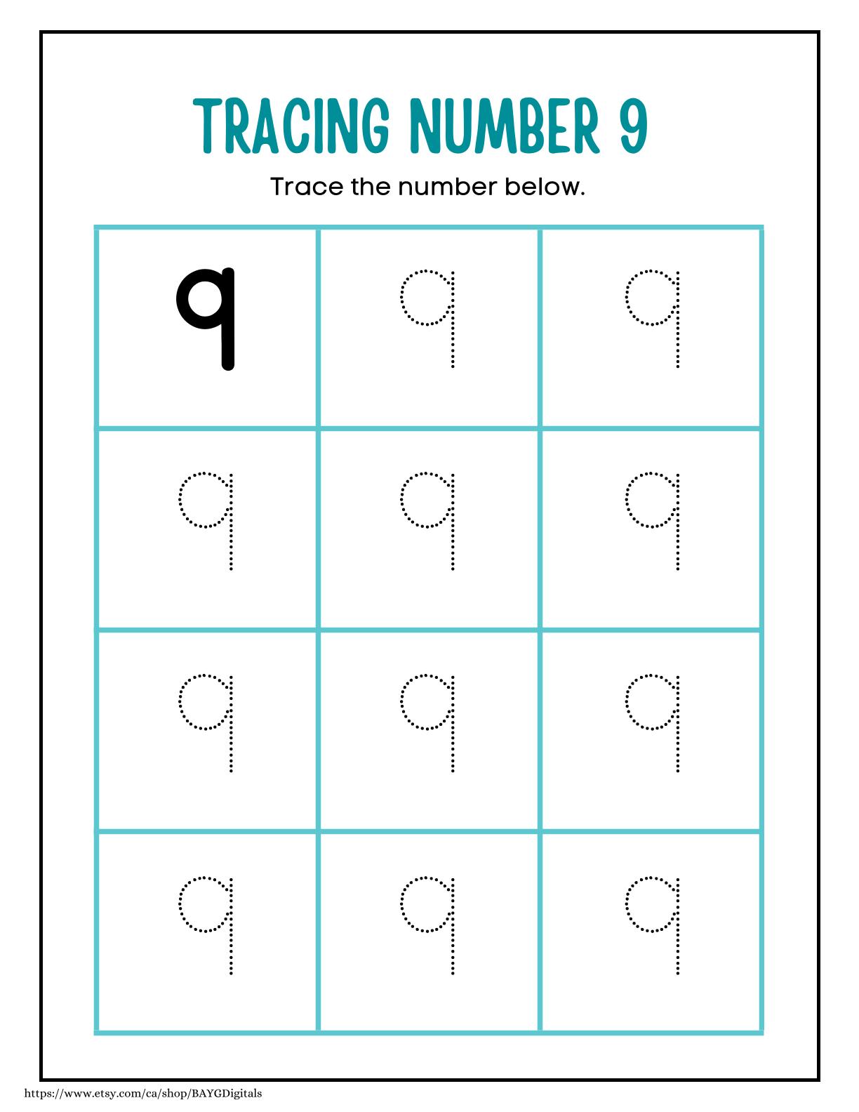 Tracing Numbers 